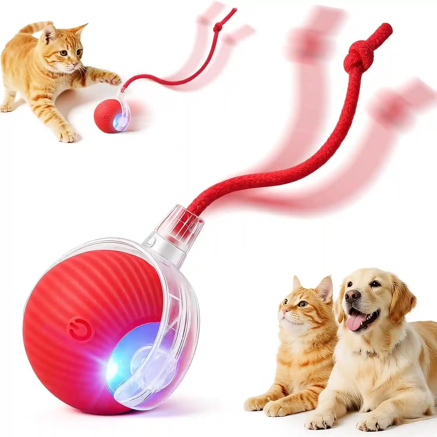 smart-interactive-automatic-electric-rolling-moving-rechargeable-motion-activated-self-play-electronic-stimulation-chase-teaser-ball-toy-with-rope-for-indoor-bored-adult-cat-and-dog-red