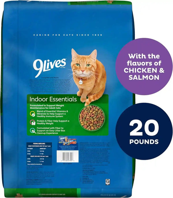 9Lives Indoor Complete Dry Cat Food, 20 Lb. Bag3