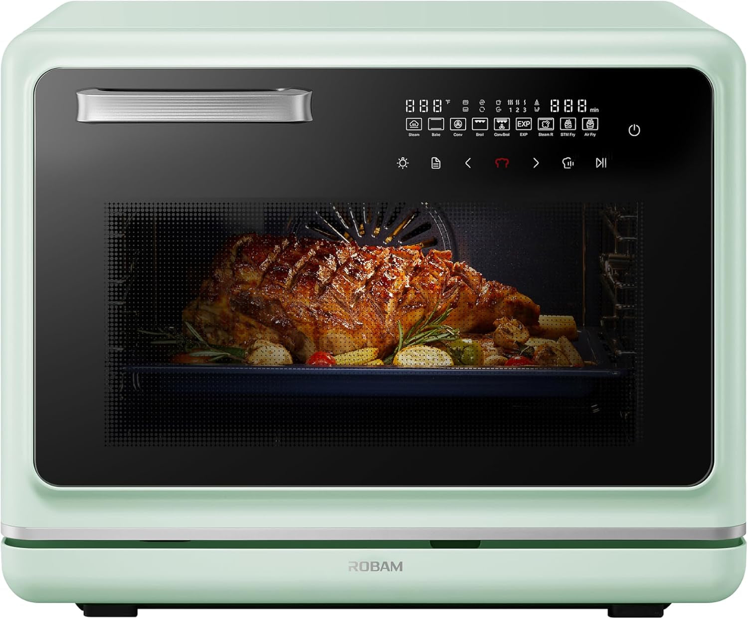 r-box-pro-countertop-combi-steam-oven-green-air-fryer-toaster-oven-with-exp-1-2-cu-ft-xl-capacity-1800w-steam-fry-technology-86-446-f-precision-32-presets-easy-to-clean-enamel-interior