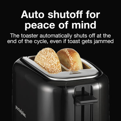 2-Slice Toaster with Extra Wide Slots for Bagels | Browning Control with 7 Shades | Auto Shutoff | Wide Slots for Thicker Bread | Toast Boost | Slide-Out Crumb Tray | Black7
