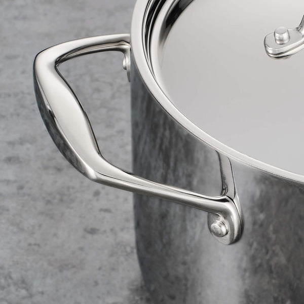 Signature Tri-Ply Clad Stainless Steel 12-Pc Pots and Pans Set | Cookware Kitchen Set, Induction-Ready, Dishwasher-Safe, Nsf-Certified, Made in Brazil6