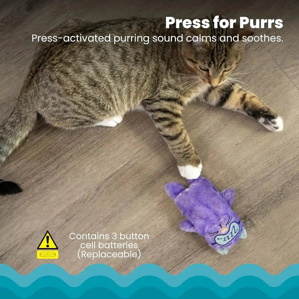 Catstages Purr Pillow Cat Toy – Plush Cat Toy with Touch-Activated Purr for Calming Cats & Kittens3