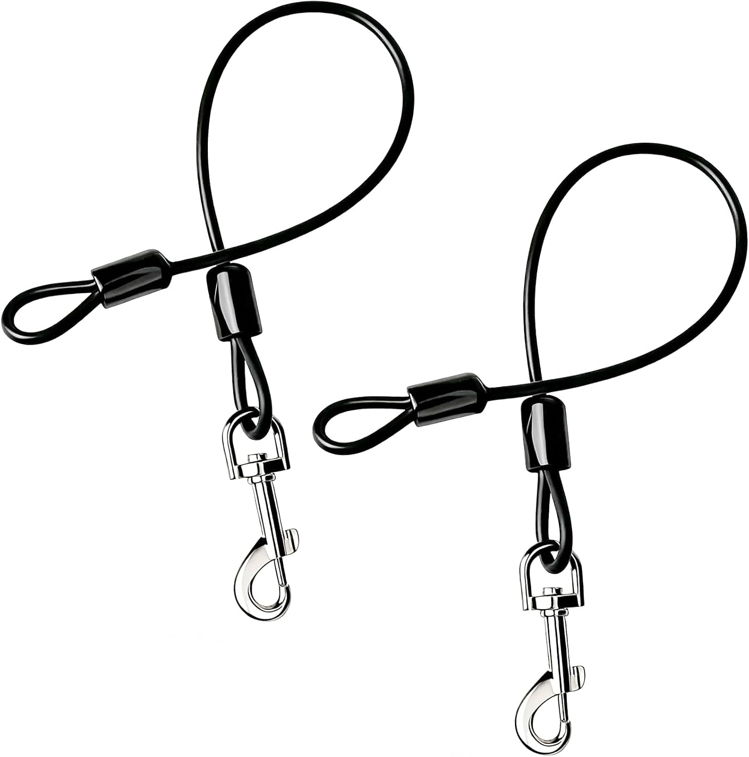 chew-proof-dog-leash-2-pack-metal-cable-lead-collar-extender-non-tangle-connect-dog-leash-for-teething-puppies-small-medium-and-large-dogs-for-collars-and-harnesses-5mm-m