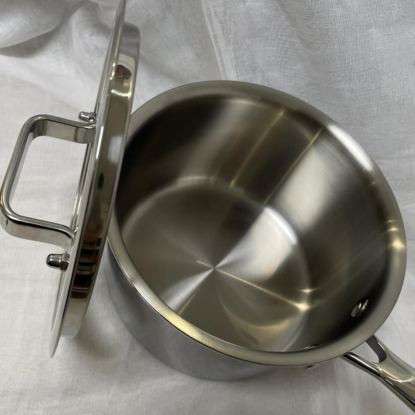 Cooking Pots Including Glass Lids, Frying Pan, Set of 3 Pots/Pan, Ø16Cm, Ø20Cm, Ø26Cm, Dishwasher-Safe, Pots for Induction, Fully Lined 3-Ply Stainless Steel8