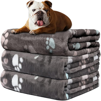 Rezutan Dog Blankets for 3 Pack Large Medium Pet Cat, Soft Fuzzy Washable Blanket, Comfort Flannel Suitable for Dogs Kennels & Beds, Sofas, Furniture, Gifts Puppy Essentials, 41 X 31 Inch, Black29