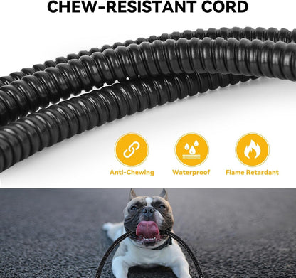 Heated Dog Bowl, Heated Water Bowl for Outdoor Cats, Winter Dog Water Dish with Antibite Wire Heating Chicken Waterer Smart Thermal Bowl for Rabbits Birds Feral Animals, 35W 2.2L3