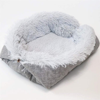 Gray Cat Litter Pet Mat Kennel Cat Pad Dual South Korea Velvet Long-Haired Cat Litter Mattress Pet Pad Nest Fall and Winter 61Cm X 51 Cm1