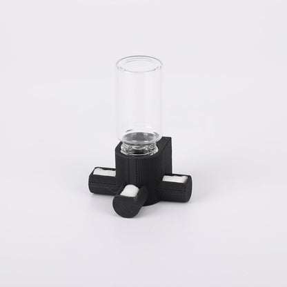 Jumping Spider Water Dispenser, Magnetic Hanging Feeder,Suitable for Jumping Spiders,Tarantulas, Praying Mantises,Arboreal Animals, and Other Small Animal Enclosure Accessories,5Ml (Wooden)11