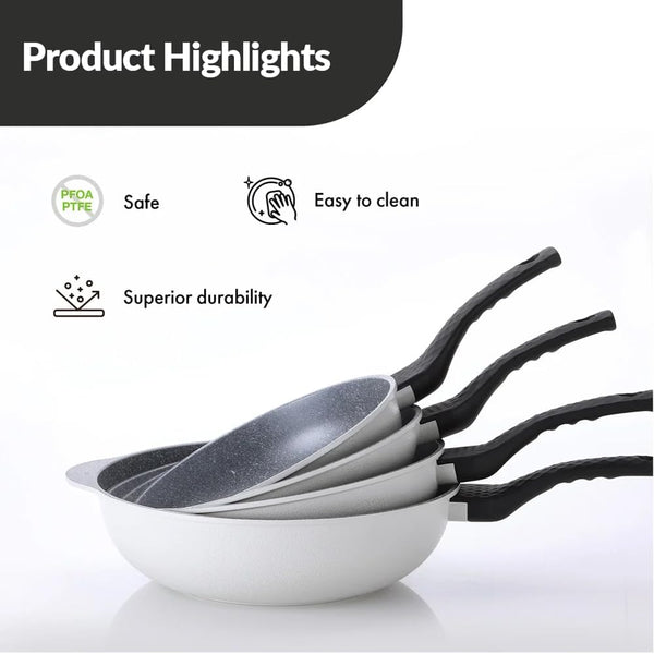 Cast Aluminum Nonstick Large Wok – Lightweight & Durable Stir Fry Pan, Heakthy Non Stick Coating, Easy to Clean, Dishwasher Safe, PFOA, PFAS Free, Stay-Cool Handle, Made in Korea (12.5", 32Cm)2