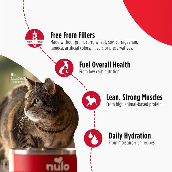 Nulo Real Shreds with Organ Meat Wet Canned Cat Food, Variety Flavors, 2.8 Ounce, 12 Cans3