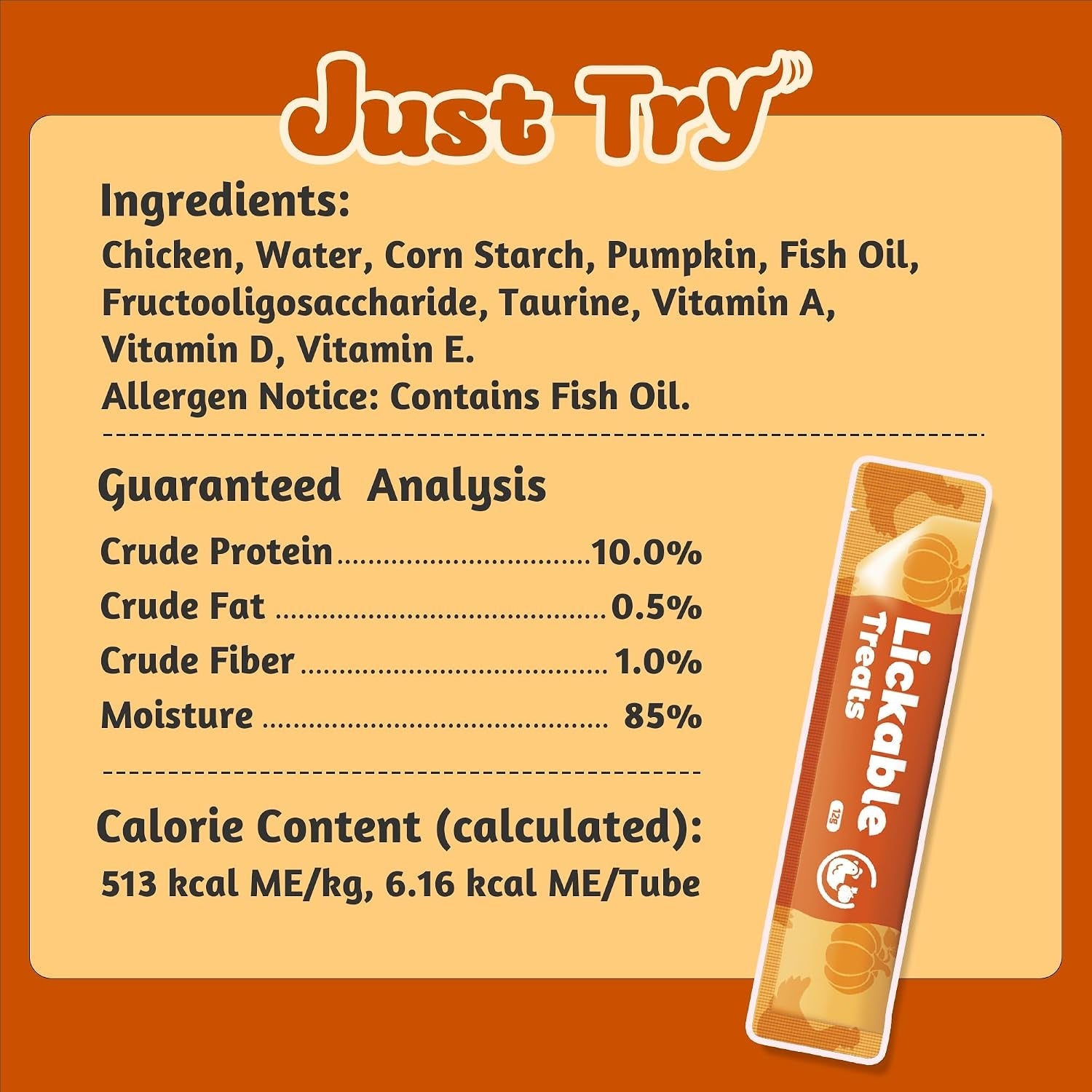 just-try-pumpkin-lickable-cat-treats-with-taurine-20-tubes-soft-texture-supports-healthy-digestion-and-gut-health-ideal-for-indoor-and-senior-cats-daily-treat-time