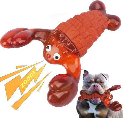 BIKIISEN Squeaky Dog Toys for Aggressive Chewers for Large Dogs, Interactive Chew Toys to Keep Them Busy, Indestructible Toys, Tough Toys for Medium Large Dogs (Red)1