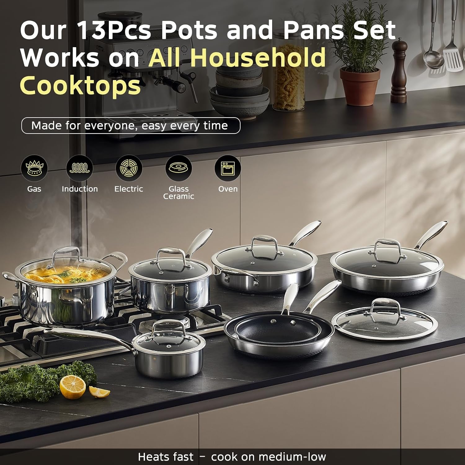 13pcs-nonstick-pots-and-pans-set-stainless-steel-cookware-sets-hybrid-titanium-non-stick-frying-pans-saucepans-saute-pan-stock-pot-pfoa-free-kitchen-skillet-induction-compatible