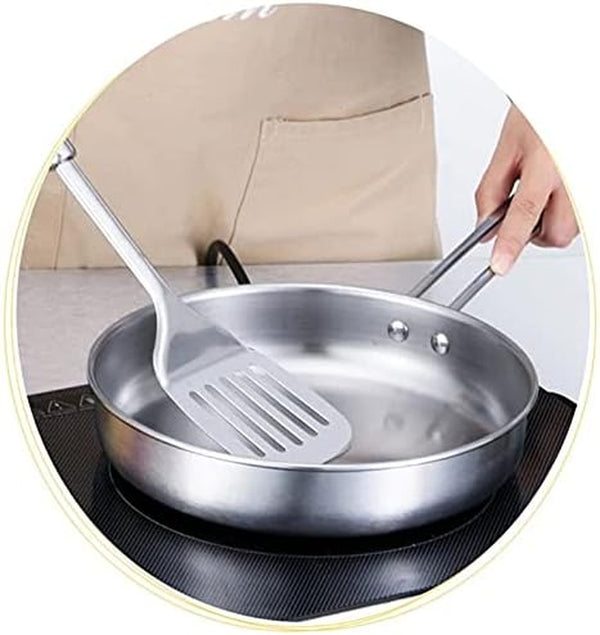 3Pcsset Stainless Steel Cookware Set Flat Bottom Frying Pan Soup Pot Milk Pot Kit Induction Cooker Cooking Pan for Home Kitchen (2)5