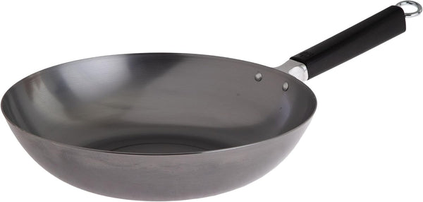 JOYCE CHEN Professional Series 12-Inch Carbon Steel Stir Fry Pan with Phenolic Handle1