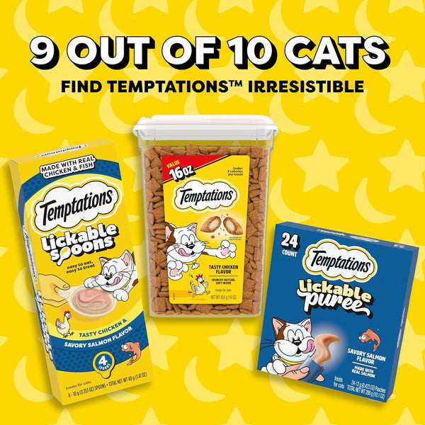 Temptations Classic Crunchy and Soft Cat Treats, Creepy Catnip, 16 Oz | under 2 Calories per Treat, 100% Complete & Balanced for Adult Cats, Resealable Stay-Fresh Tub, Use as Snack, Meal, or Topper6