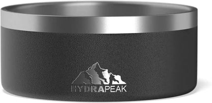 Hydrapeak Dog Bowl; Non Slip Stainless Steel; Water and Food Dish; Large Sized and Small Dogs; 32Oz 64Oz; Multiple Sizes; 4 Cup | White10