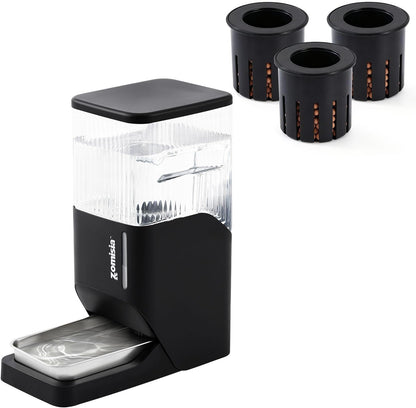ZOMISIA 11L Dog Water Bowl Dispenser & Maifan Stone Filter Replacement 3Pcs1