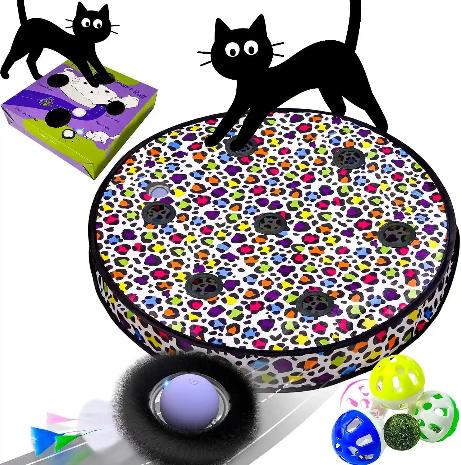 orsda-cat-toys-interactive-fast-rolling-ball-in-pouch-hide-and-seek-for-indoor-cats-motion-chirping-activated-moving-ball-7-holes-mat-mouse-catching-game