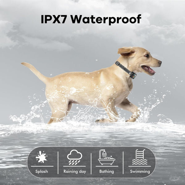 AI Dog Shock Collar 2 Dogs (10-120Lbs) - 3300FT Dog Training Collar with Remote, IPX7 Waterproof Collar with Beep, Vibration, Safe Shock for Large Medium Small Dogs, Keypad Lock and Flashing Light6