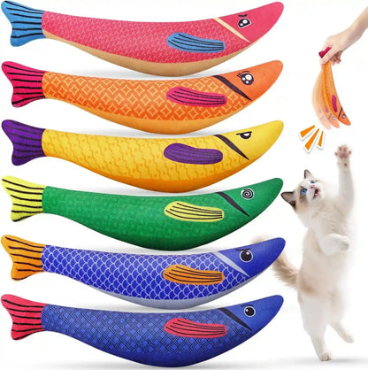 Cat Toys for Indoor Cats, 6 Pack Interactive Catnip Toys for Bored, Kitten Kicker Toy for Kitty with Sound, Cat Chew Toys for All Breeds1