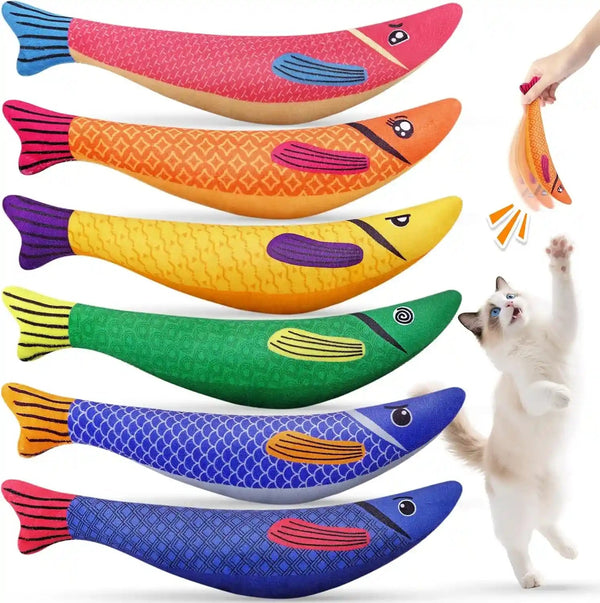 Cat Toys for Indoor Cats, 6 Pack Interactive Catnip Toys for Bored, Kitten Kicker Toy for Kitty with Sound, Cat Chew Toys for All Breeds1