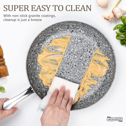Stone Cookware Set 10 Piece, Ultra Nonstick Pots and Pans Set with Stone-Derived Coating, Kitchen Cookware Sets, Stone Cookware Sets, Granite Pots and Pans - 10 Piece5