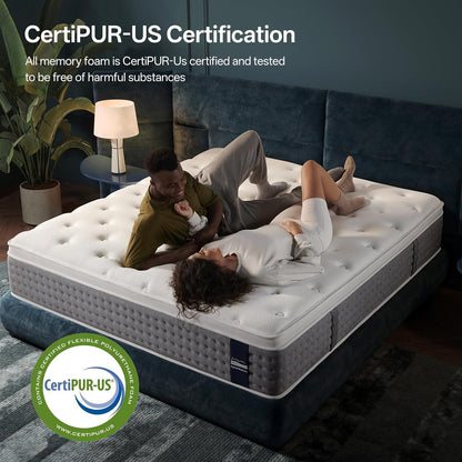 King Mattress, 14 Inch Medium Firm Hybrid with Motion Isolation | Breathable Hybrid Comfort with Responsive Support, Motion Isolation, Reinforced Edges, and Certipur-Us Certified Foam.7