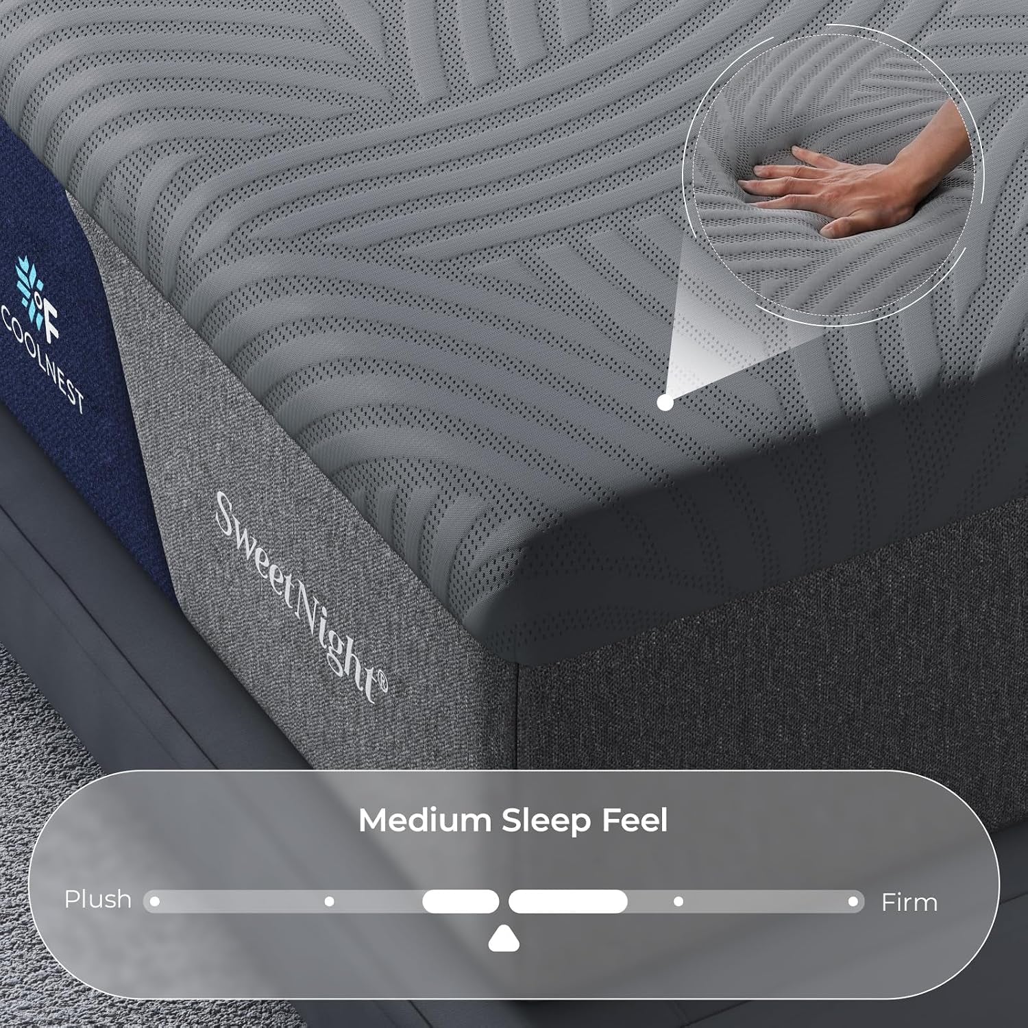 coolnest-14-inch-king-size-mattress-cooling-memory-foam-mattress-cool-night-sleep-5-zone-ergo-support-for-pressure-relief-enhanced-breathability-medium-feel-certipur-us-certified