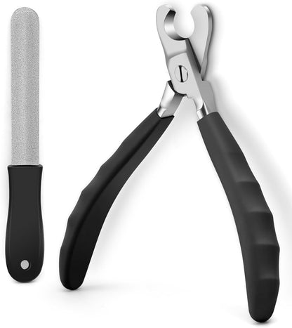 Heavy Duty Dog Nail Clippers for Large Dogs & Thick Nails (Silver) | Upgrade Wide Open Nail Trimmer Cut like Butter, Professional Full Metal Razor Sharp for All Dogs with Thick Toenails7
