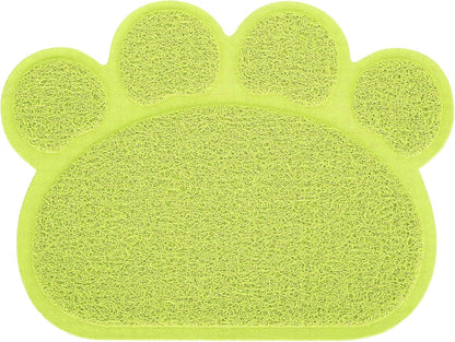 Cat Litter Tray, PVC Dog Mat Antislip Shape Pet Puppy Non Slip Box Liners Feeding Bowl Placemat Supplies for Cats and Dogs (Claw Shape)6
