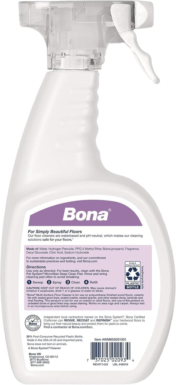 Bona Pet Spray Odor Eliminator - Dog Formulation - 32 Fl Oz3