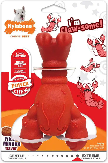 Nylabone Power Chew Lobster Dog Chew Toy, Filet Mignon Flavor, Small | Durable Dog Toys for Aggressive Chewers, Long Lasting, Discourages Destructive Chewing, for Dogs up to 25 Lbs11