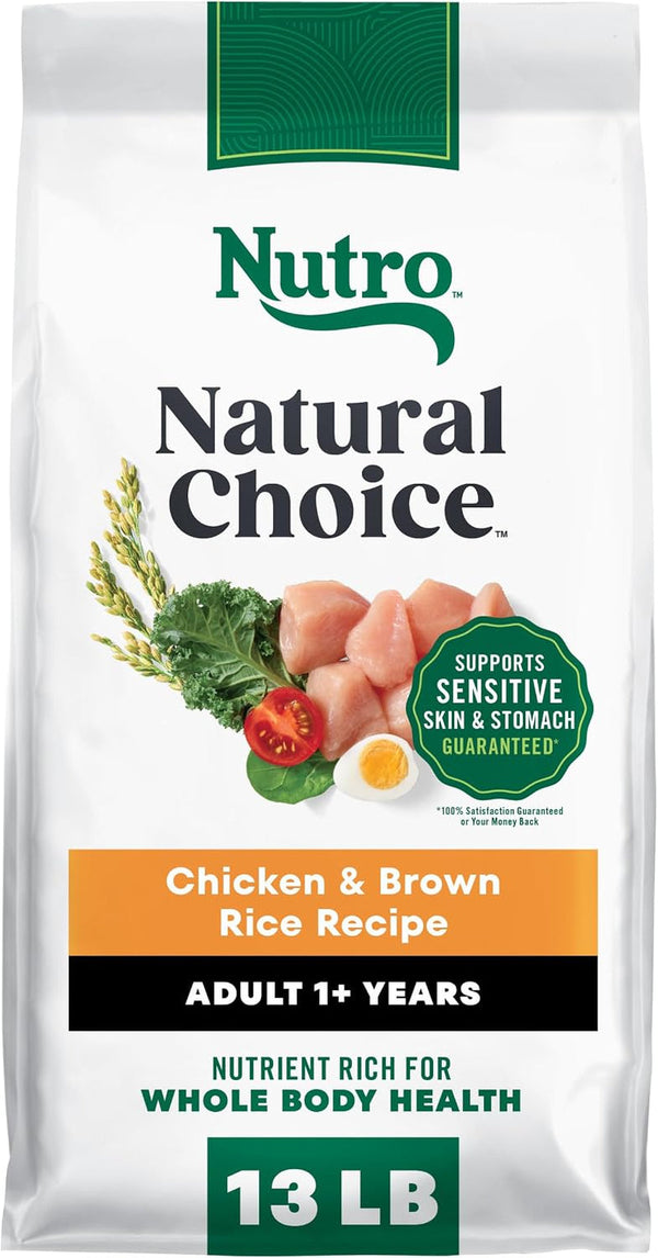 Nutro Natural Choice Adult Dry Dog Food, Chicken & Brown Rice Recipe, 30 Lb | Non-Gmo, Real Chicken #1 Ingredient, No Corn, Wheat, Soy or Chicken By-Product Meal, Supports Skin & Coat/Digestion/Immunity19