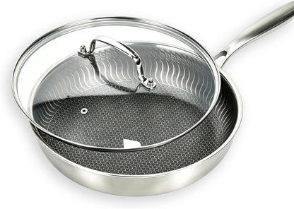 13 in Glass Lid with Stainless Steel Handle for Frying Pan, Tempered Replacement Cover Compatible for Skillets, Wok, round Cast Iron, Cast Aluminium, Stainless Steel Pans & Pots (317Mm-332Mm)7