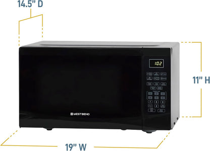 Microwave Oven, 900-Watts, 0.9 Cu.Ft., in Black Finish |  Microwave Oven, 900-Watts, 10 Power Levels, Electronic Controls, Glass Turntable, 0.9 Cu.Ft., in Black6