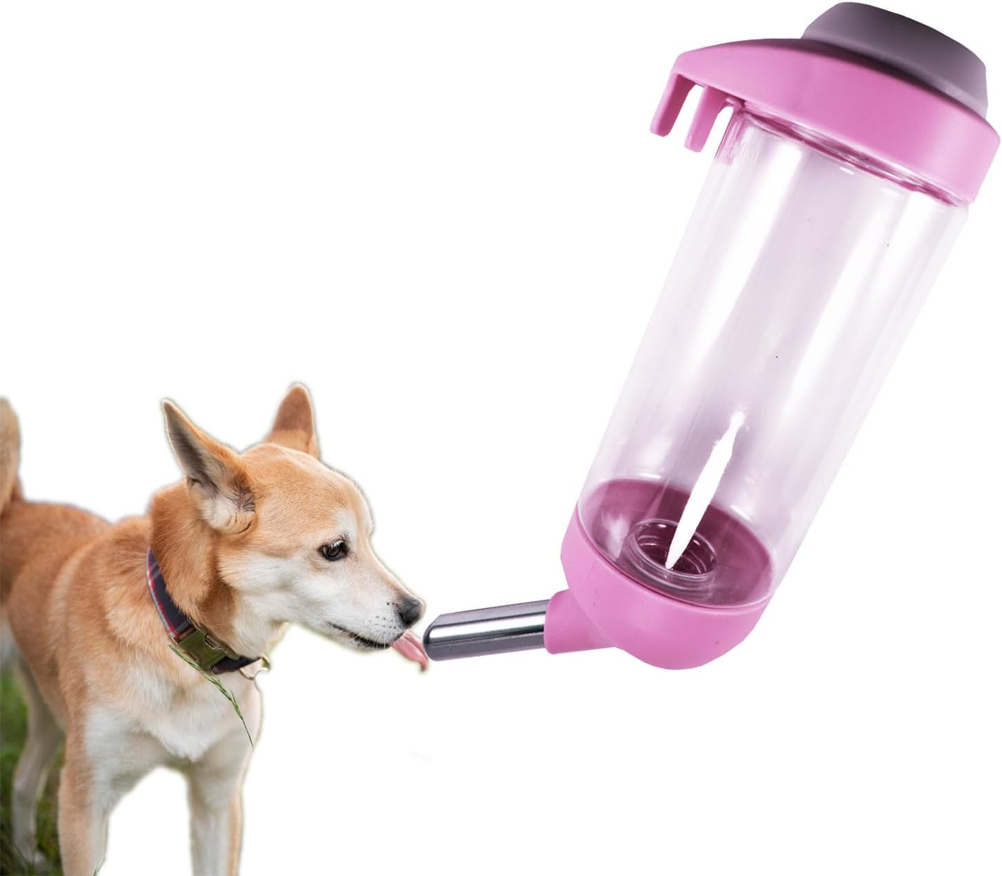 dog-crate-water-bottle-dispenser-no-drip-cat-kennel-water-dispenser-cage-water-feeder-easy-to-use-water-bottle-for-dog-crate-perfect-for-keeping-your-pet-hydrated-grey-500ml