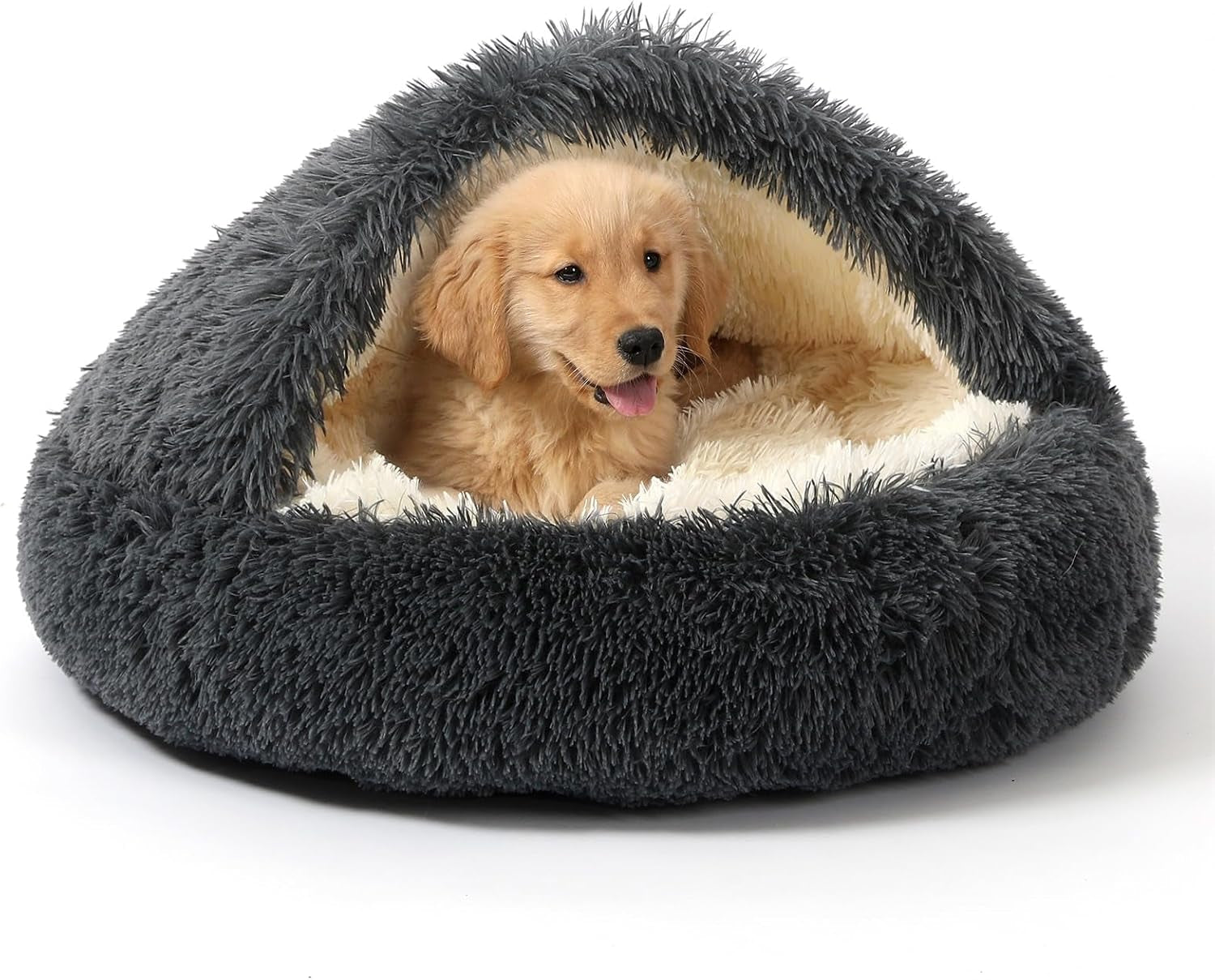 noyal-round-hooded-donut-dog-bed-for-small-medium-pets-plush-fluffy-anti-anxiety-cat-cave-bed-with-cover