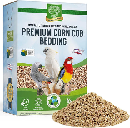 Small Pet Select Corn Cob Bedding & Litter, 100% Natural, 12 Lb | Safe Absorbent Cage Litter, Low Dust, for Hamsters, Guinea Pigs, Birds, Gerbils, Reptiles & Small Pets7