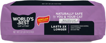 World'S Best Cat Litter, Lavender Scented, Long-Lasting Odor Control, 32 Lb9
