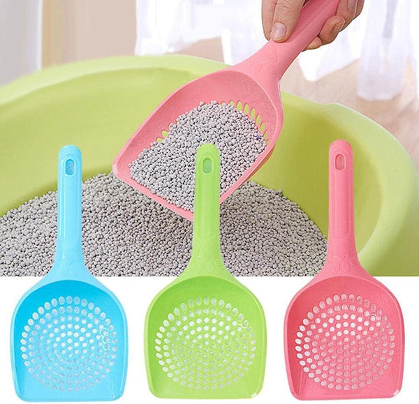 XTYPE Plastic Cat Litter Scoop Pet Care Sand Waste Scooper Shovel Hollow Cleaning Tool Hollow Style Lightweight Durable Easy to Clean Cat Litter Shovel (Color : Dark Brown)3