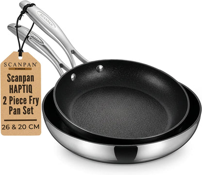 Haptiq Stainless Steel-Aluminum 8 and 10.25 Inch 2-Piece Fry Pan Set1
