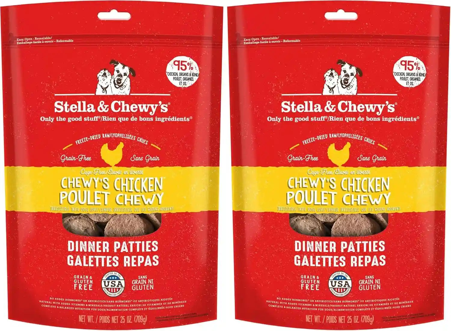 stella-chewys-freeze-dried-raw-dinner-patties-beef-recipe-high-protein-grain-free-puppy-dog-food-perfect-for-picky-eaters-25-oz