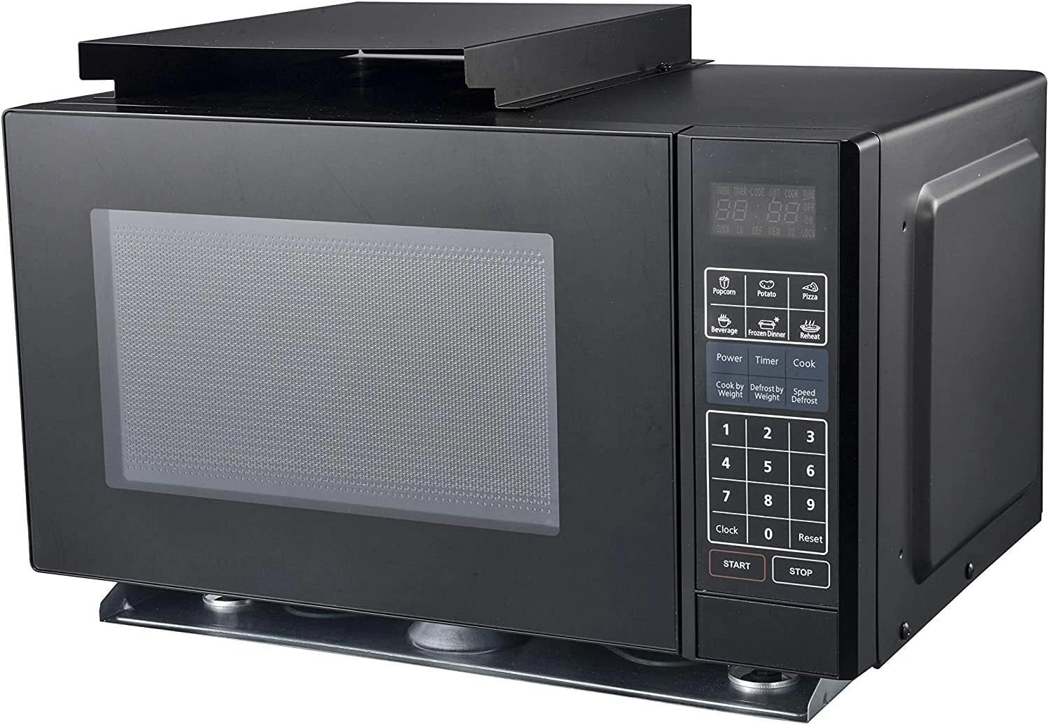 procamp-0-9-cu-ft-rv-microwave-with-trim-kit-900w-stainless-built-in-0-9-cu-ft-rv-microwave-900w-10-power-levels-stainless-with-trim-kit-for-motorhomes-campers-mcg992arb