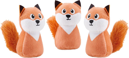 Outward Hound Squeakin’ Squirrels – 3‑Pack Plush Squeaky Dog Toys for Puppies, Small Dogs & Hide-A-Squirrel Replacements9