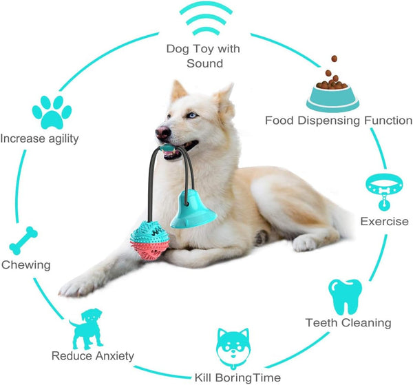 ALLRIER Dog Toys to Keep Them Busy for Boredom,Interactive Dog Toys Tug of War, Mentally Stimulating Toys for Dogs, Puppy Teething Puzzle Treat Food Dispensing Ball Toy for Small Medium Dogs8