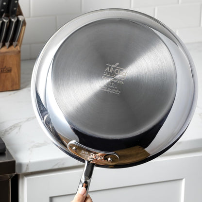 All-Clad D3® Stainless Steel 10 Inch Frying Pan Covered- Made in the USA- the Original Bonded Professional Cookware- Oven Safe & Induction Compatible9