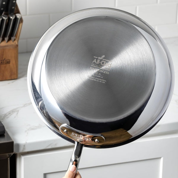 All-Clad D3® Stainless Steel 10 Inch Frying Pan Covered- Made in the USA- the Original Bonded Professional Cookware- Oven Safe & Induction Compatible9