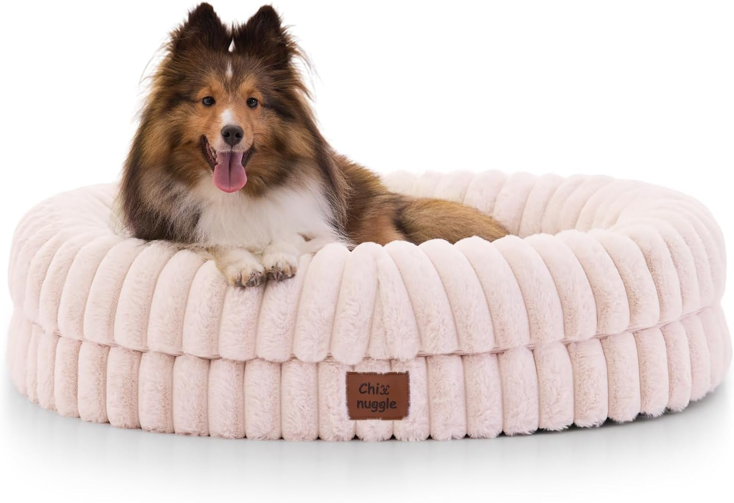 chixnuggle-orthopedic-dog-bed-washable-cover-faux-fur-bolster-pet-couch-waterproof-egg-crate-foam-non-slip-bottom-for-small-medium-dogs-dark-grey-30-24-7-dog-sofa-puppy-bed