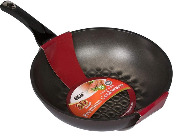 3D Coating Aluminum Nonstick Stir Fry Wok, 28Cm (11.023-Inches)1